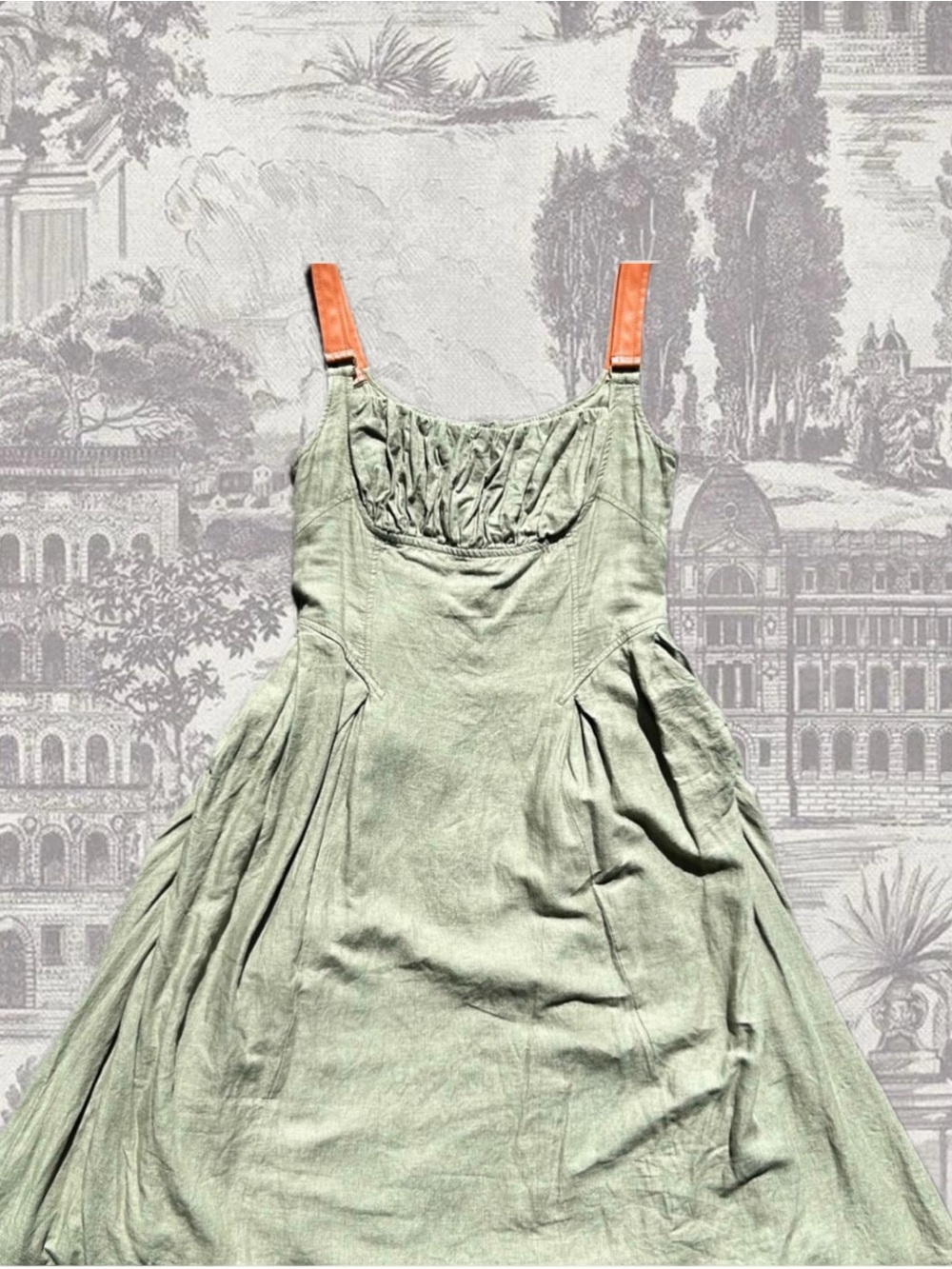 Anthropologie Green Midi Dress